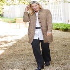 Marled Jacket Duster Sweater image number null