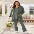 Marled Jacket Duster Sweater image number null