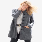 Marled Sweater Jacket image number null