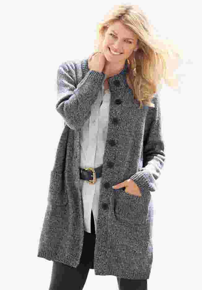 Marled Sweater Jacket image number 0