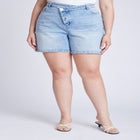 Overlap Waistband Shorts image number null