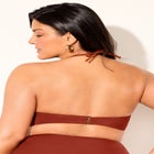 Ruched Ring Bandeau Bikini Top image number null