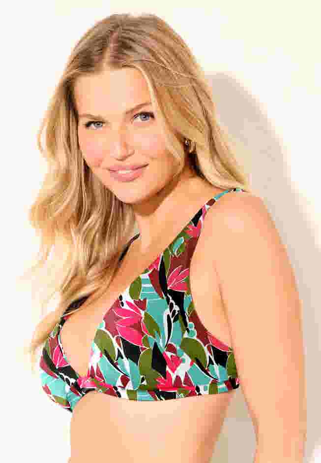 Plunging Triangle Bikini Top image number 1