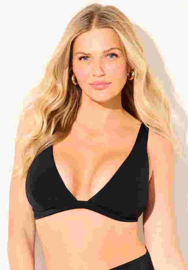 Plunging Triangle Bikini Top image number 0