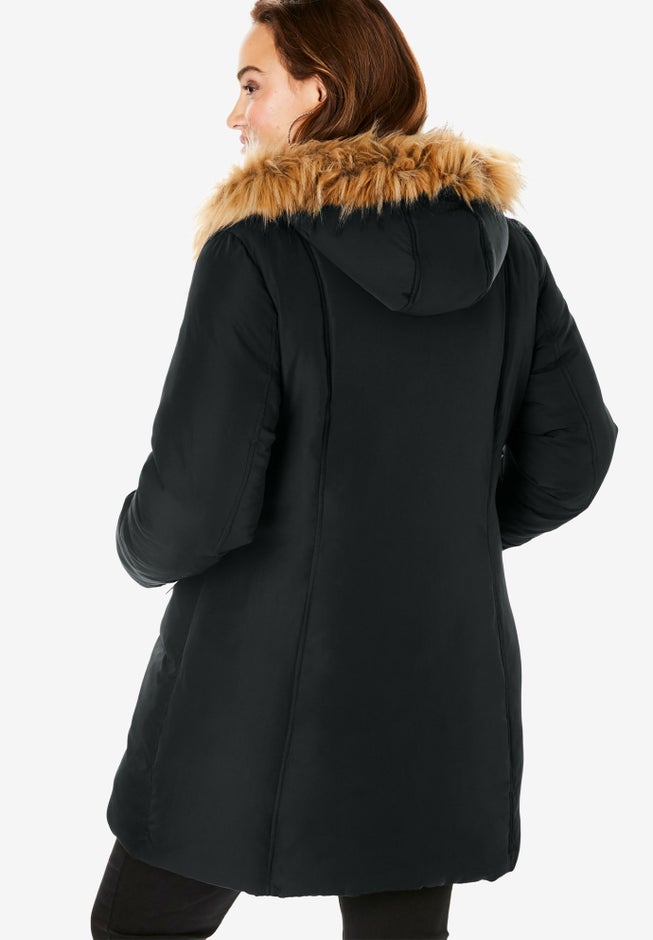 Plus Size Double Layer Puffer Coat image number 1