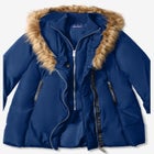 Plus Size Double Layer Puffer Coat image number null
