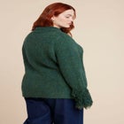 Fringe Cuff Knit Cardigan image number null