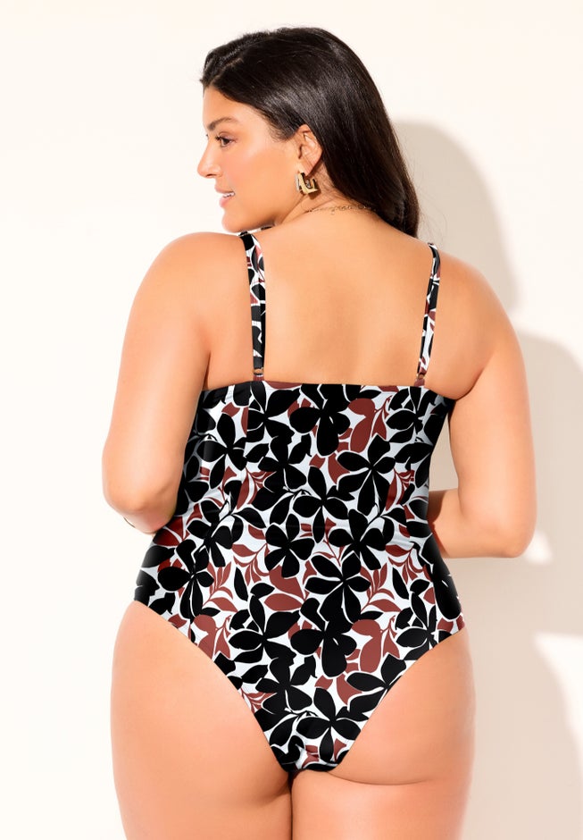 Princess Seam Underwire One Piece Swimsuit image number 5