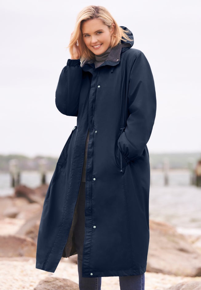 Long Hooded Taslon® Jacket image number 0