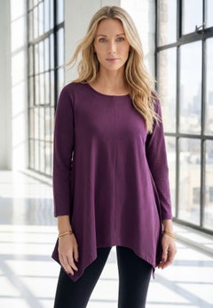 Plus Size Ultimate Handkerchief Hem Tunic
