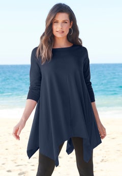 Plus Size Ultimate Handkerchief Hem Tunic