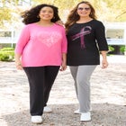 Scoopneck Breast Cancer Awareness Tee image number 2