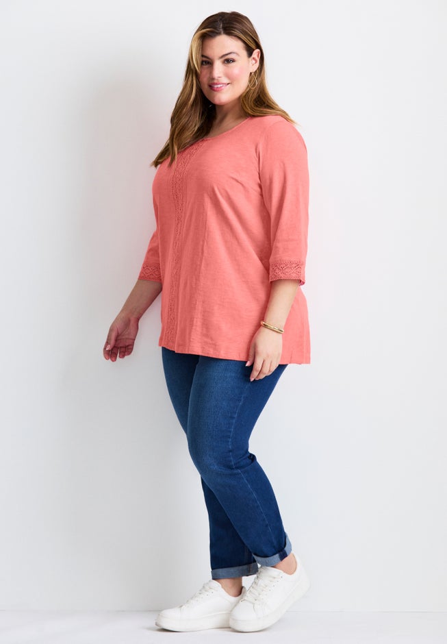 Crochet Trim Tunic image number 2