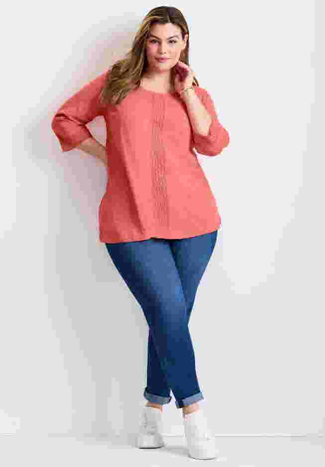 Crochet Trim Tunic image number 0