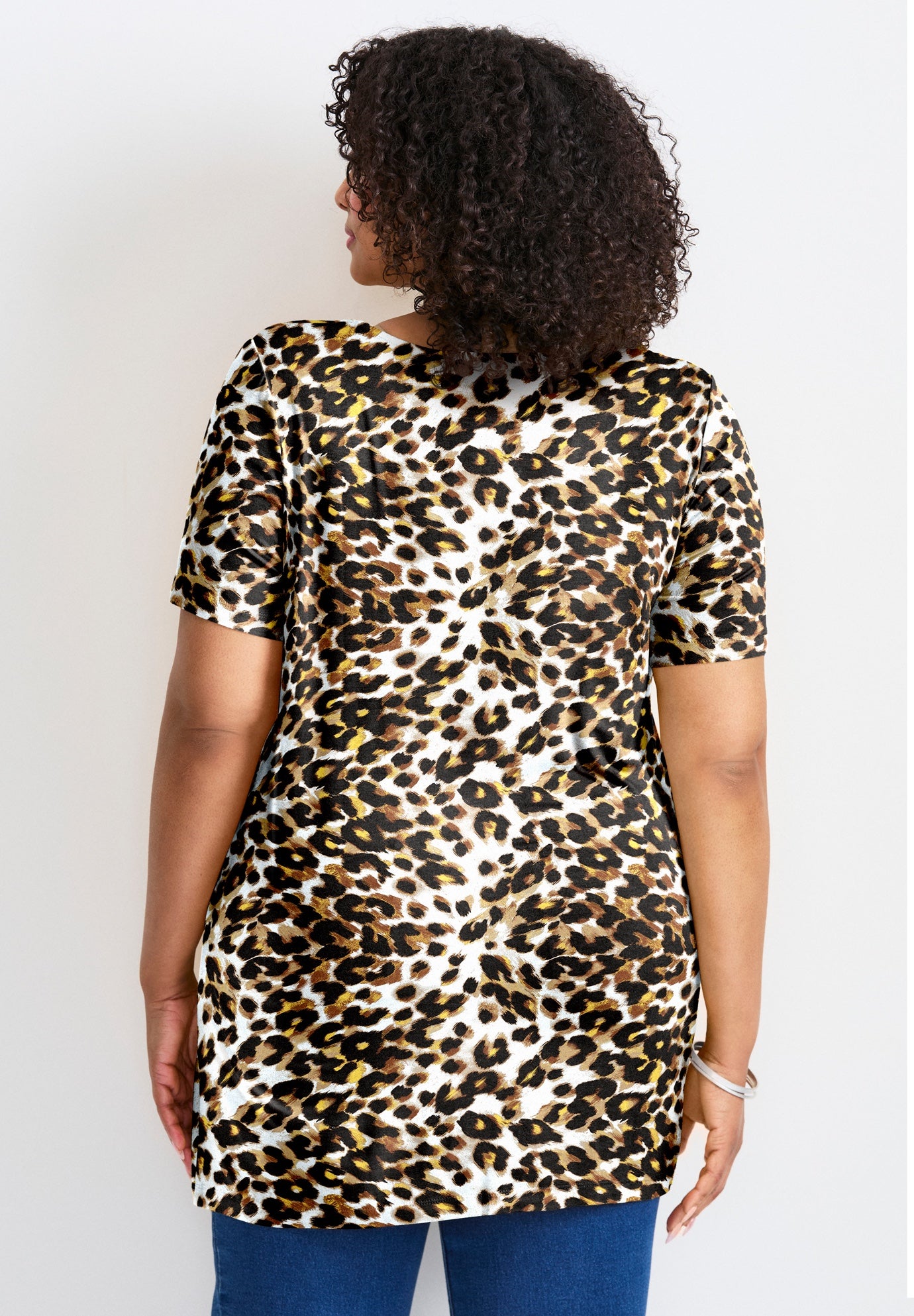 Button Detail Tunic Tee image number 1