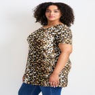 Button Detail Tunic Tee image number null