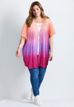 Knit Eyelet Kimono