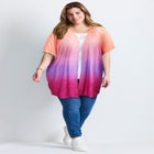 Knit Eyelet Kimono image number null