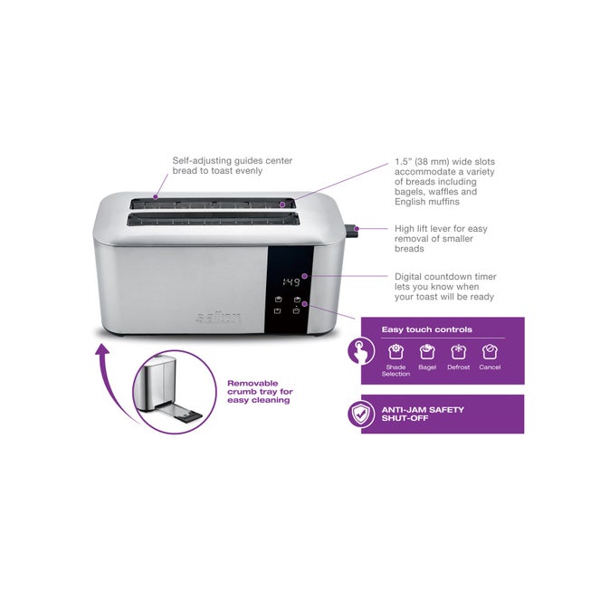 Salton® 4-Slice Digital Toaster image number 5