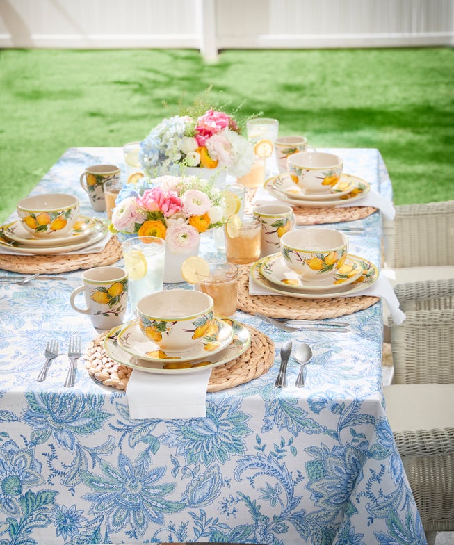 60" x 104" Katarina Floral Table Linen image number 2