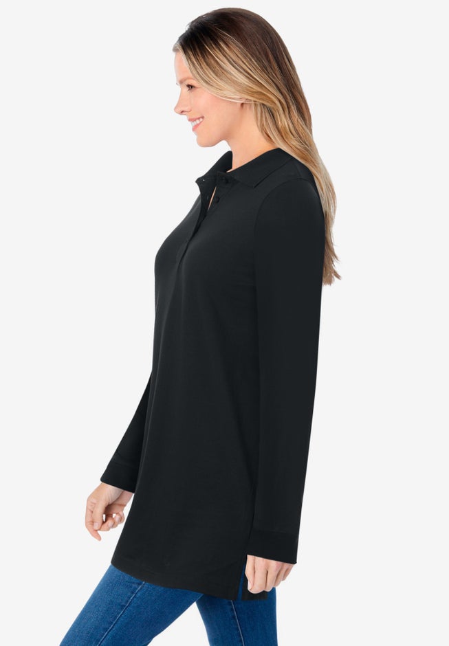 Long-Sleeve Polo Shirt image number 2