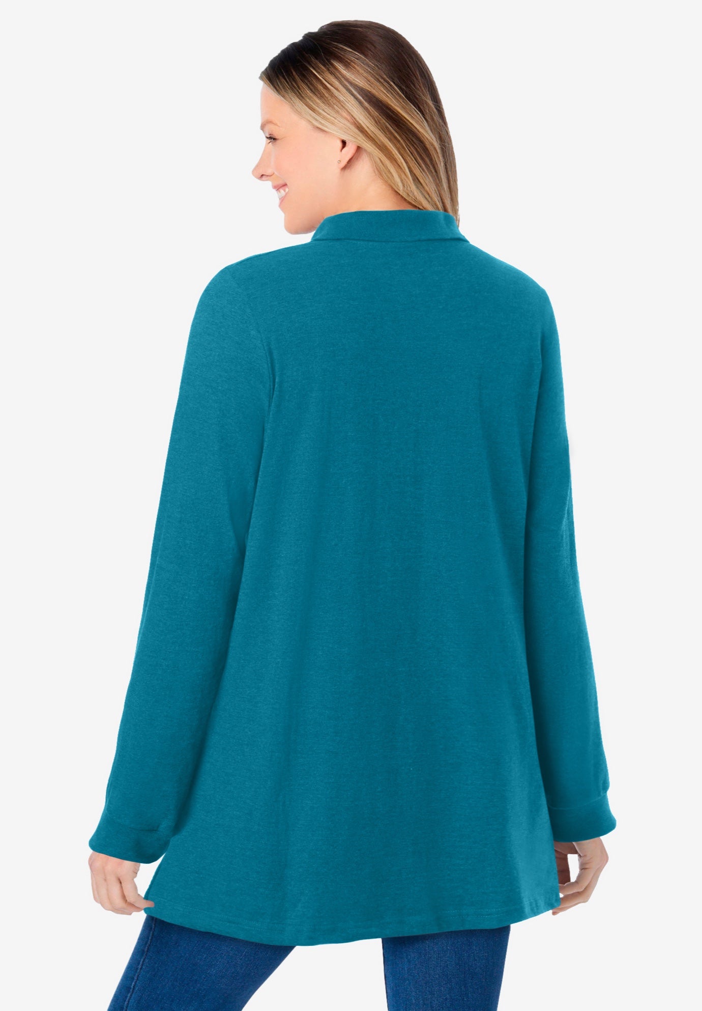 Long-Sleeve Polo Shirt image number 1