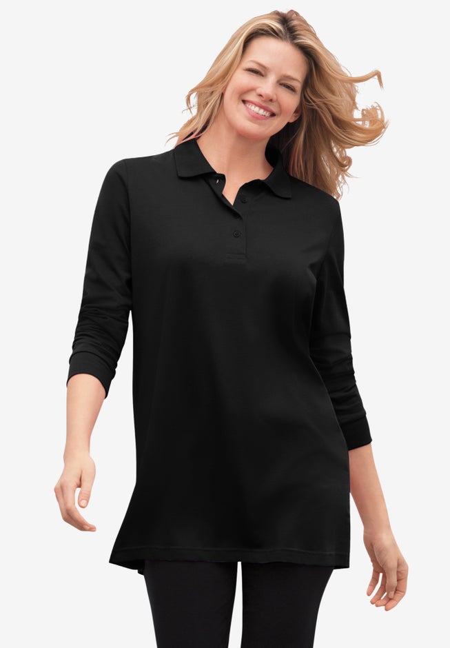 Long-Sleeve Polo Shirt image number 0