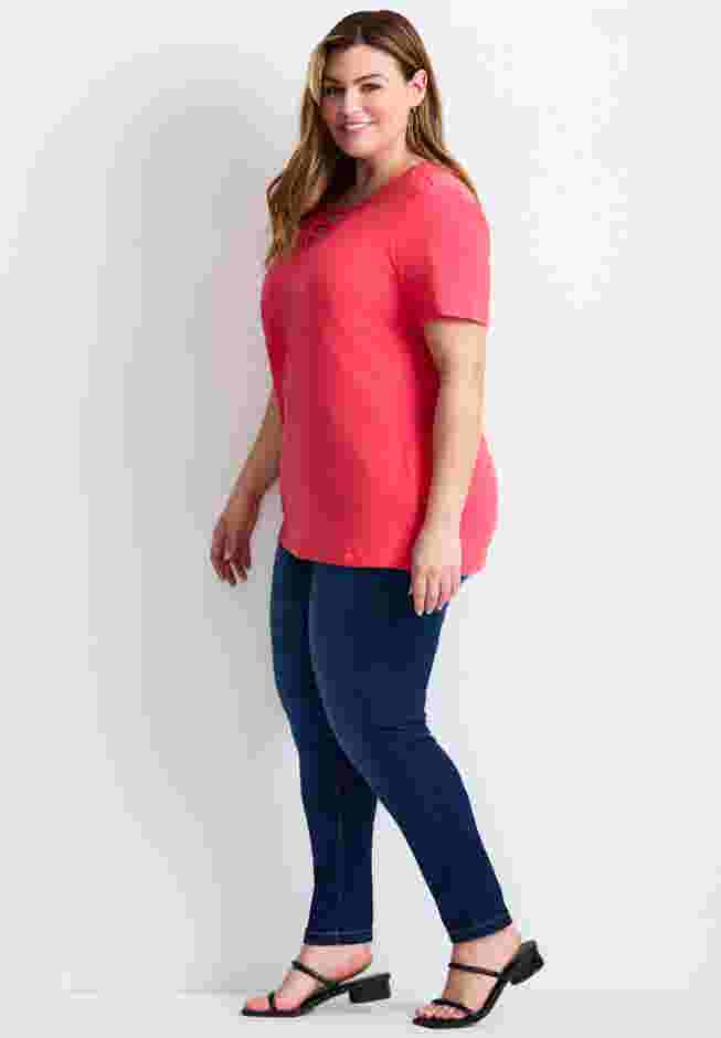 Triple Keyhole Short Sleeve Tee image number 2