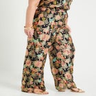 Wide-Leg Printed Trousers image number null