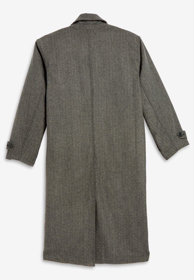 Wool-Blend Long Overcoat image number 1