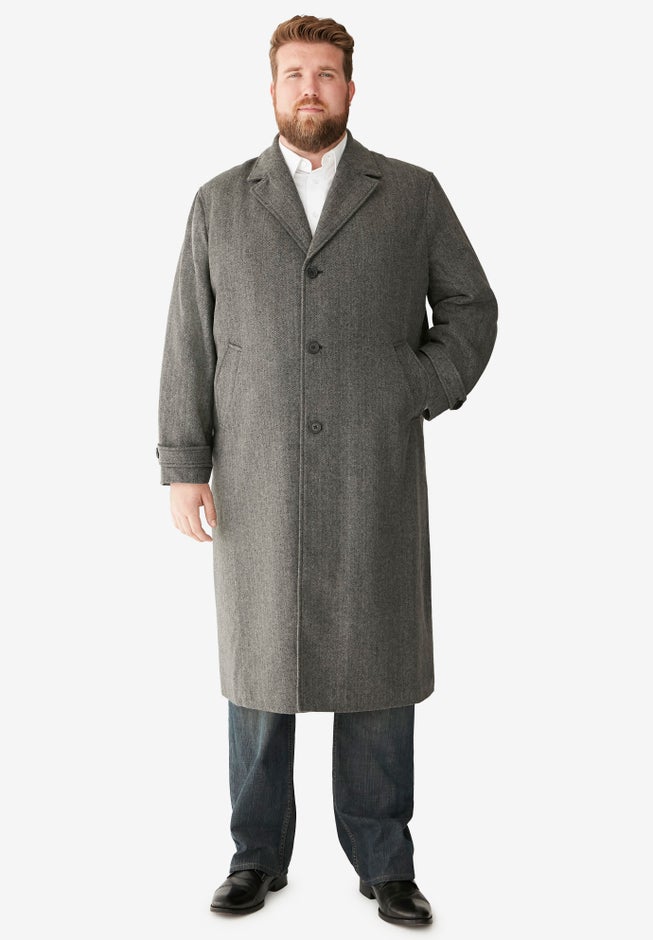 Wool-Blend Long Overcoat image number 3