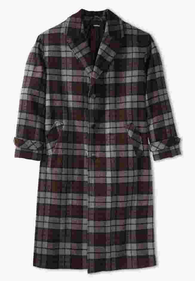 Wool-Blend Long Overcoat image number 0