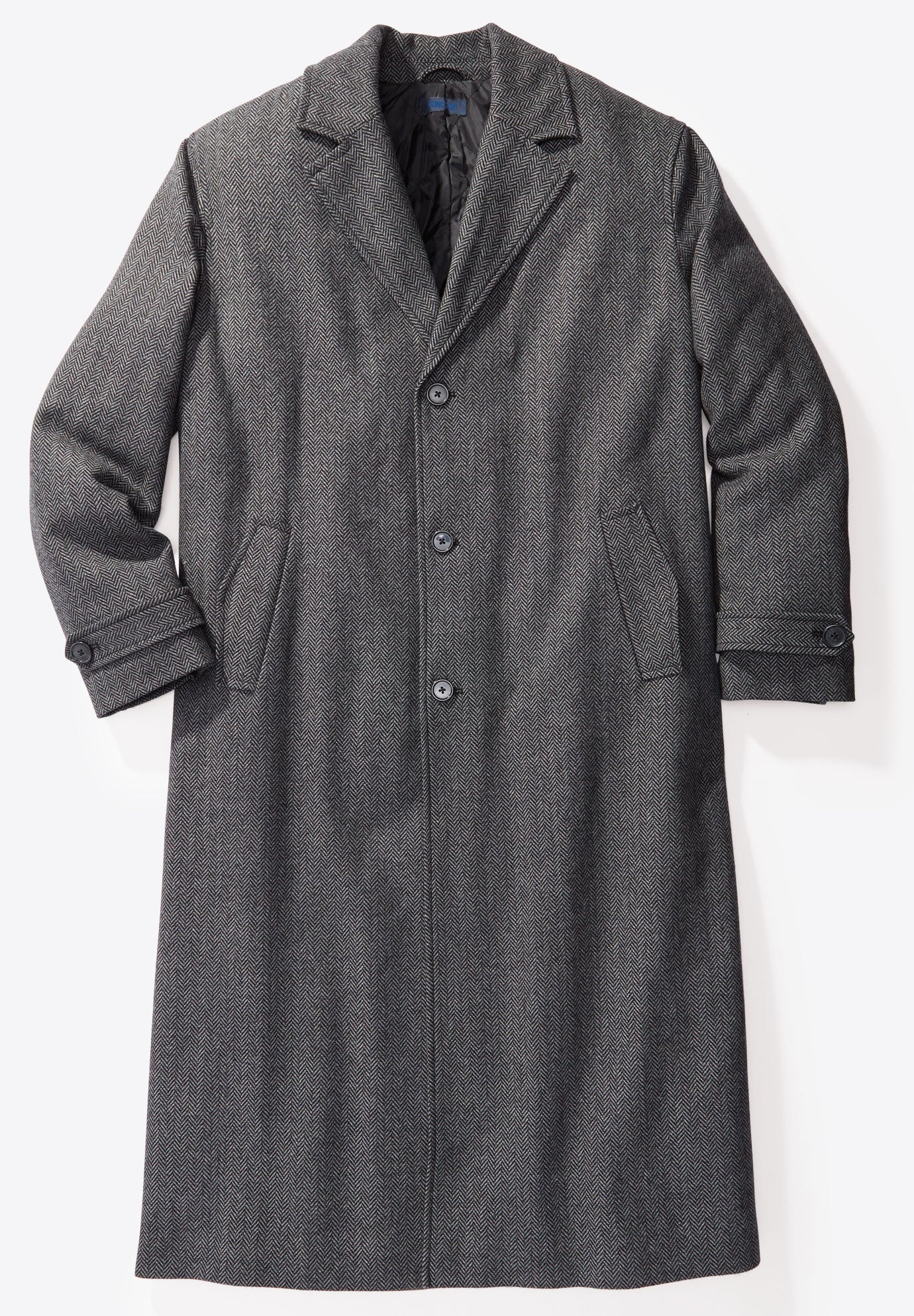 Wool-Blend Long Overcoat image number 0