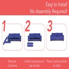 Adjustable Cushion Support Seat Savers, Loveseat image number null