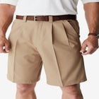 Wrinkle-Free Expandable Waist Pleat Front Shorts image number null