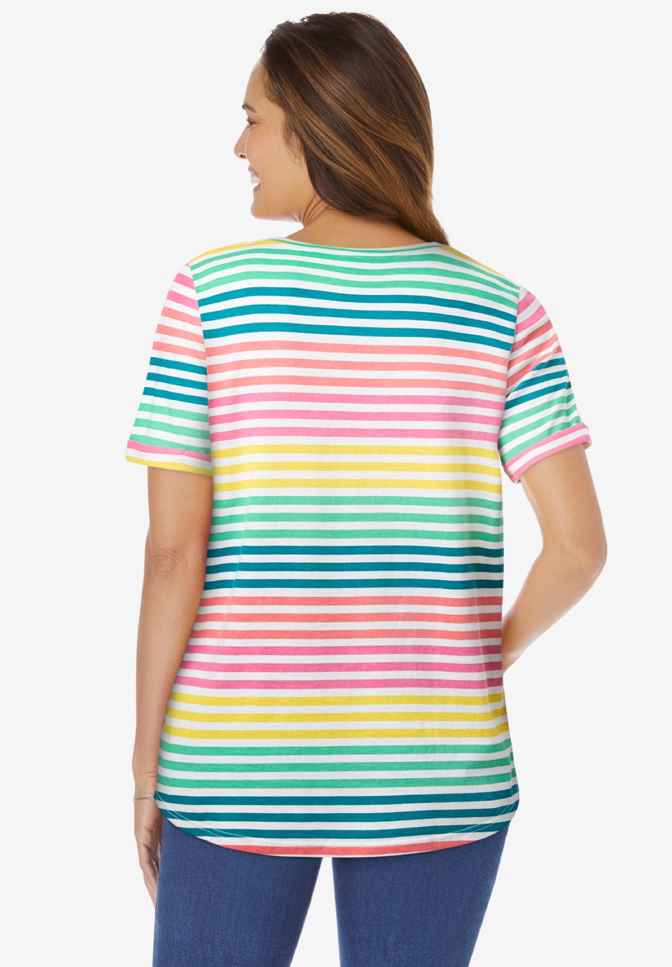 Notch-Neck Pocket Tee image number 1