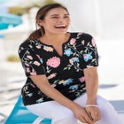 Notch-Neck Pocket Tee image number null