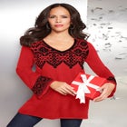 Fit And Flare Tunic Sweater image number null