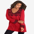 Fit And Flare Tunic Sweater image number null