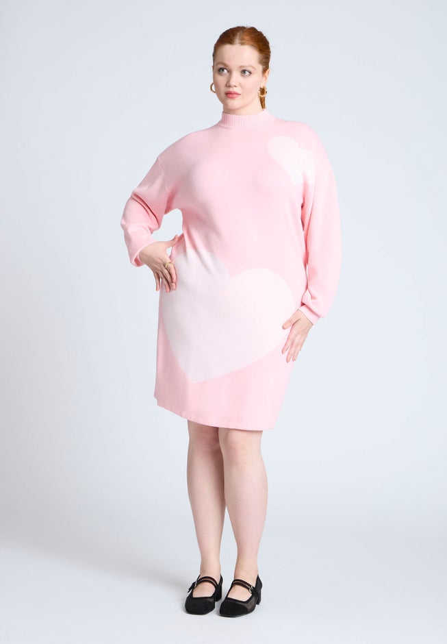 Heart Intarsia Mini Dress image number 0