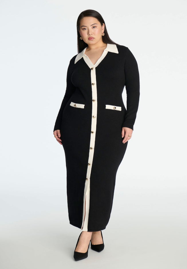Sweetheart Sweater Dress image number null