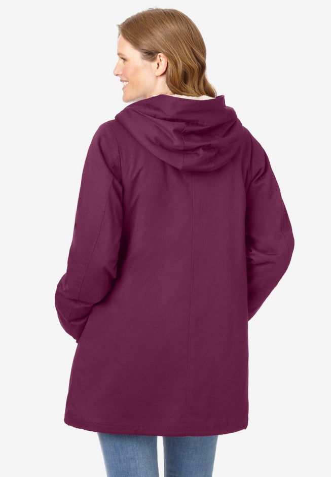 Sherpa-Lined Hooded Parka image number 1