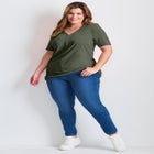 Short Sleeve Henley Tunic image number null