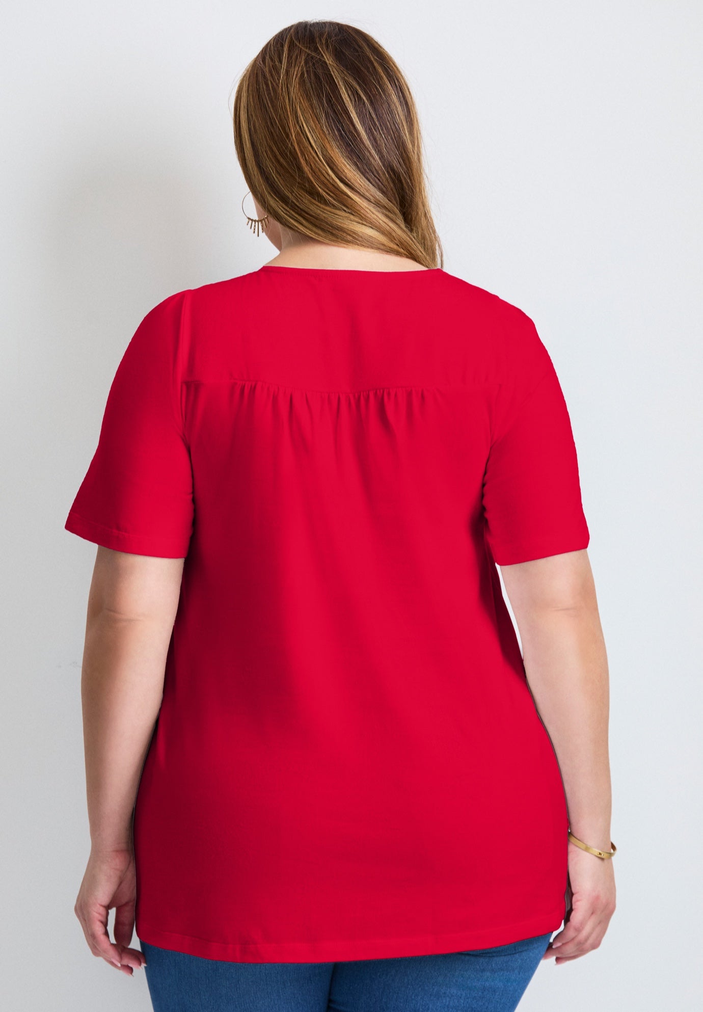 Smocked Squareneck Top image number 1