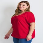 Smocked Squareneck Top image number null