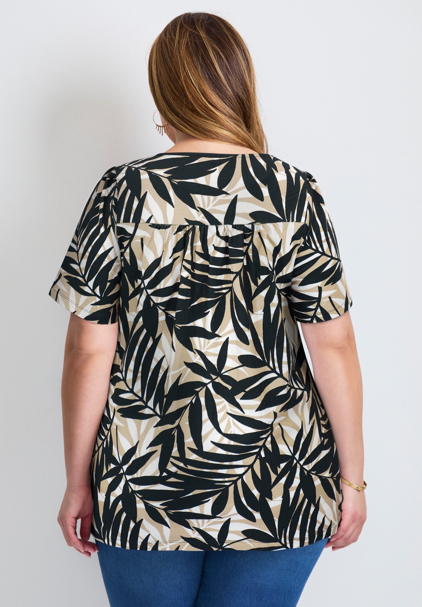 Smocked Squareneck Top image number 1