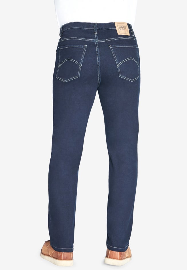 Straight-Fit Stretch 5-Pocket Jeans image number 1