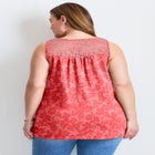 Lace Yoke Detail Tank image number 1