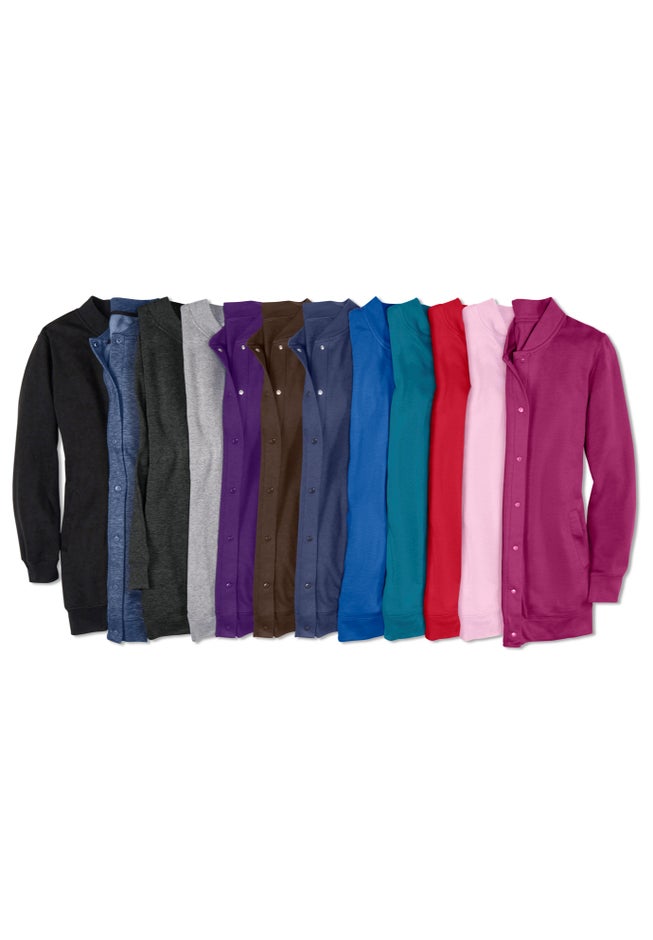 Fleece Baseball Jacket image number 4