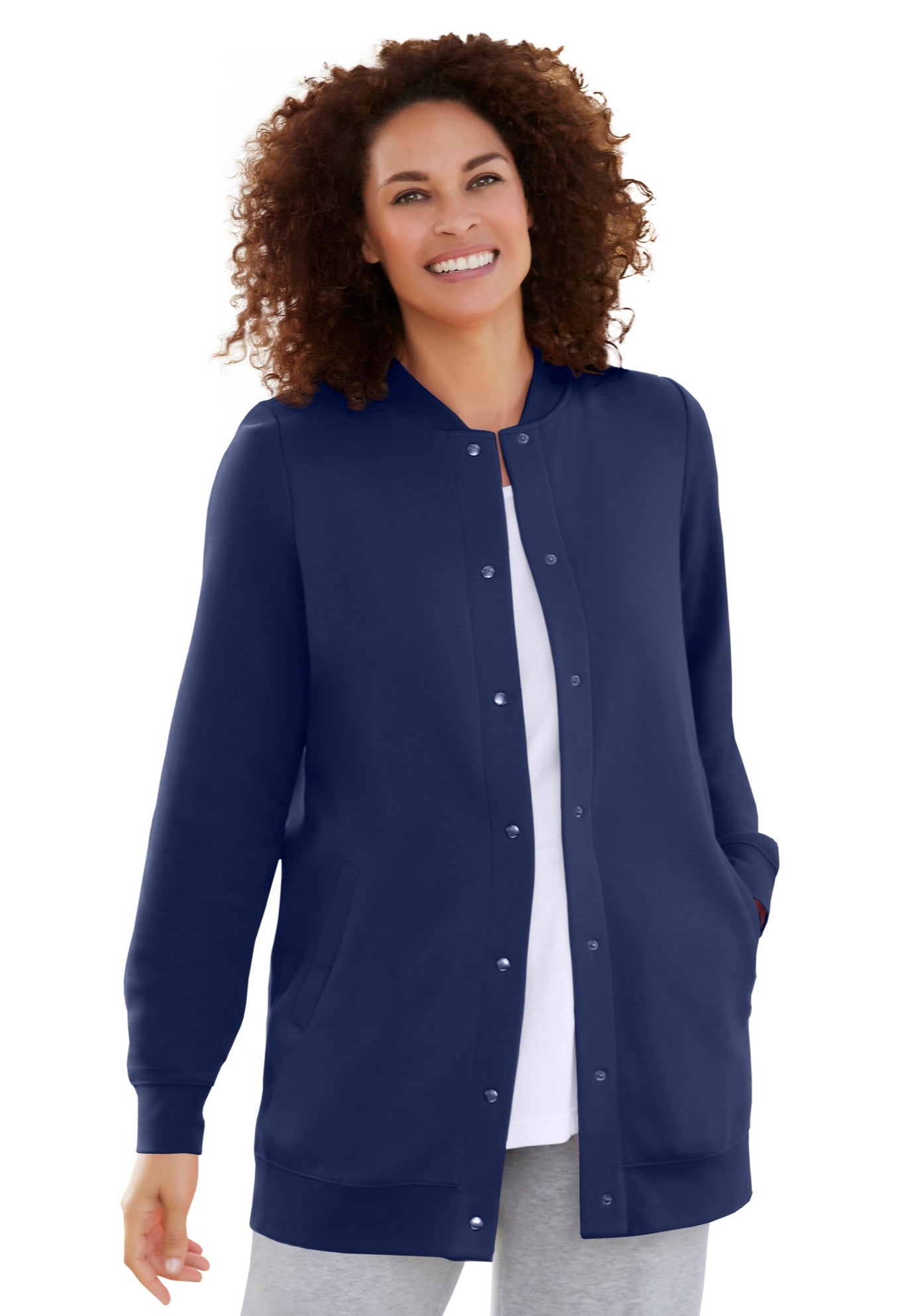 Fleece Baseball Jacket image number 0